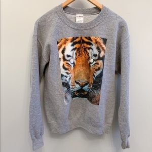 La Notte Tiger Crewneck Sweater - Sz XS/S